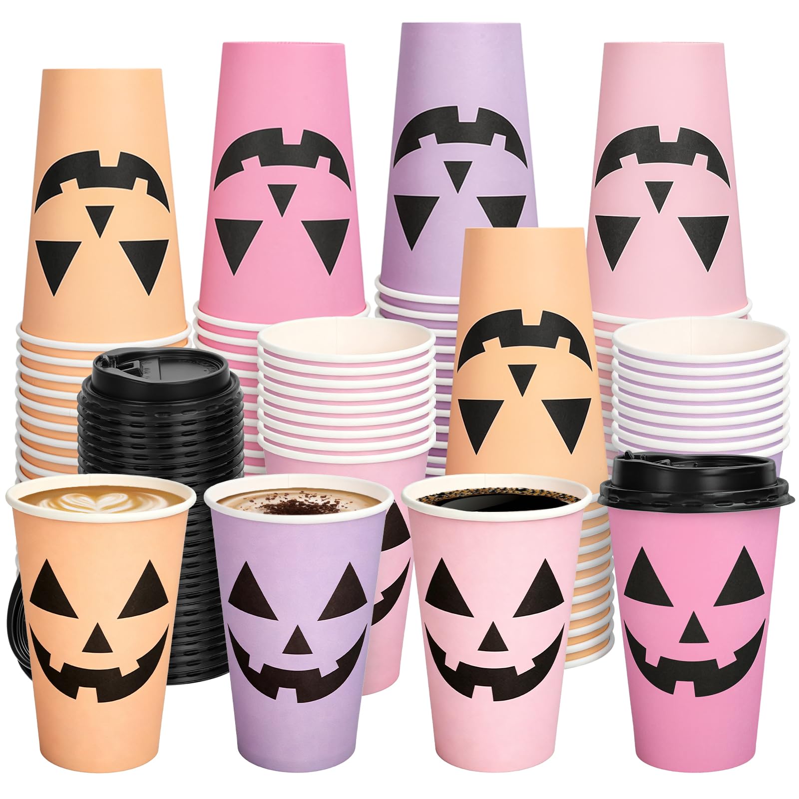 Gobelets en papier Halloween Whaline de 473 ml pour animer vos fêtes de famille et de bureau