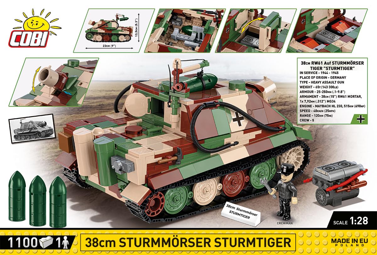 COBI 2585 klocków, wielokolorowe, jeden rozmiar