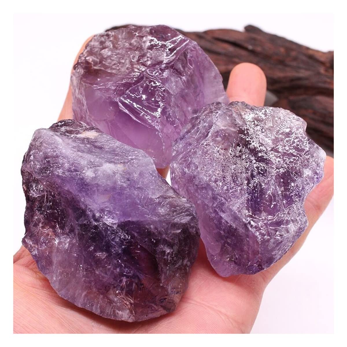 Piedras de cristal natural decoración hogar espécimen mineral bruto cuarzo 400g