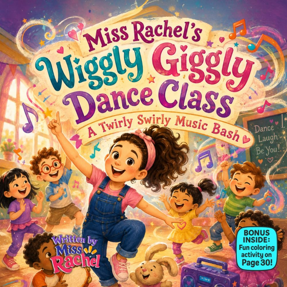Miss Rachel’s Wiggly Giggly Dance Class: A Fun Rhyming Dance Adventure About Twirly Swirly Music Bash (Miss Rachel's Sing, Wiggle & Learn Series)
