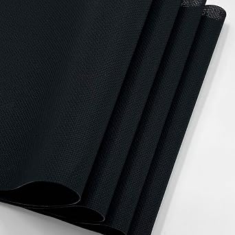 14CT Aida Cloth - 30x35 Inch Cross Stitch Fabric for Embroidery, Pre-Cut Needlework Material, Acid-Free, Durable WeaveBlack
