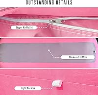 Vista 5 de Arco inflable de línea de meta de arranque de 20 pies rosa con potente soplador