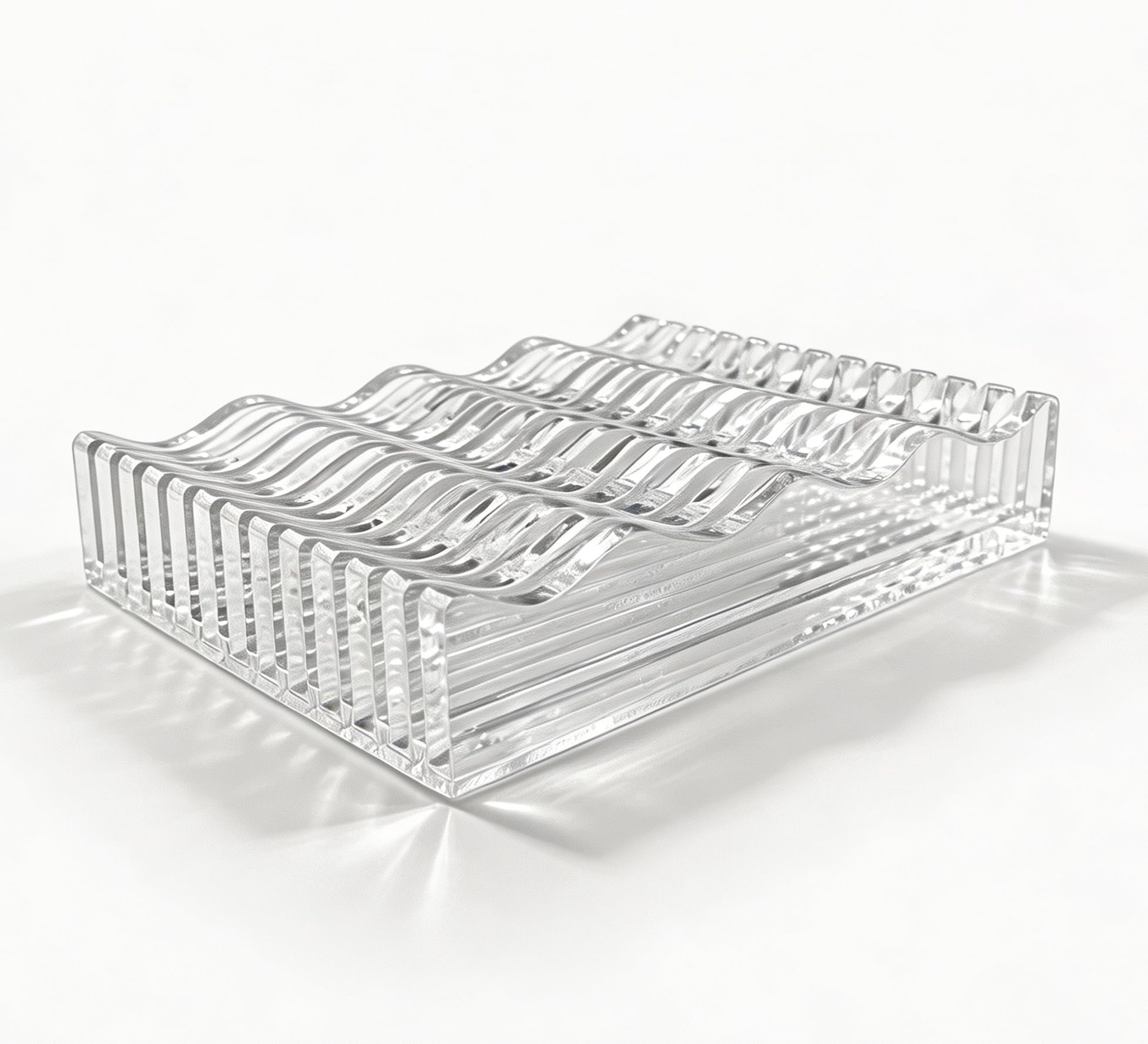 Organizer in acrilico con 12 scomparti, per quilting e righello