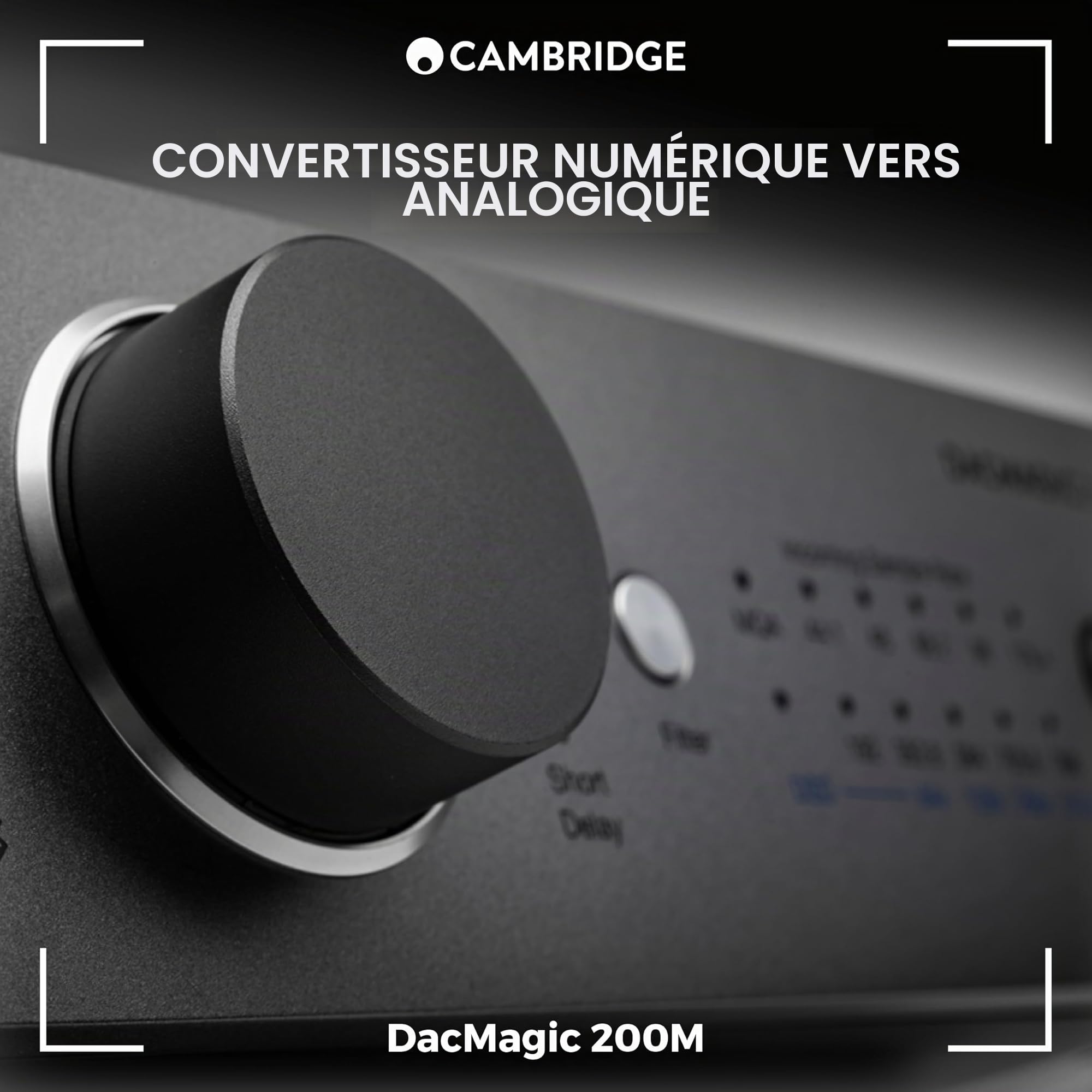 Cambridge Audio DacMagic 200M MQA HiFi DAC et amplificateur de casque avec Bluetooth - Support PC/MAC avec connexion USB - Gérer des fichiers numériques jusqu'à 24/768 ou DSD512 (gris lunaire)