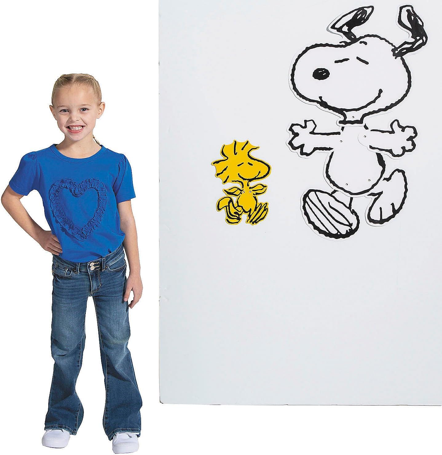 11 3/4" – 30" Peanuts Party Snoopy & Woodstock Jointed Wall Cutouts - 2 Pc.