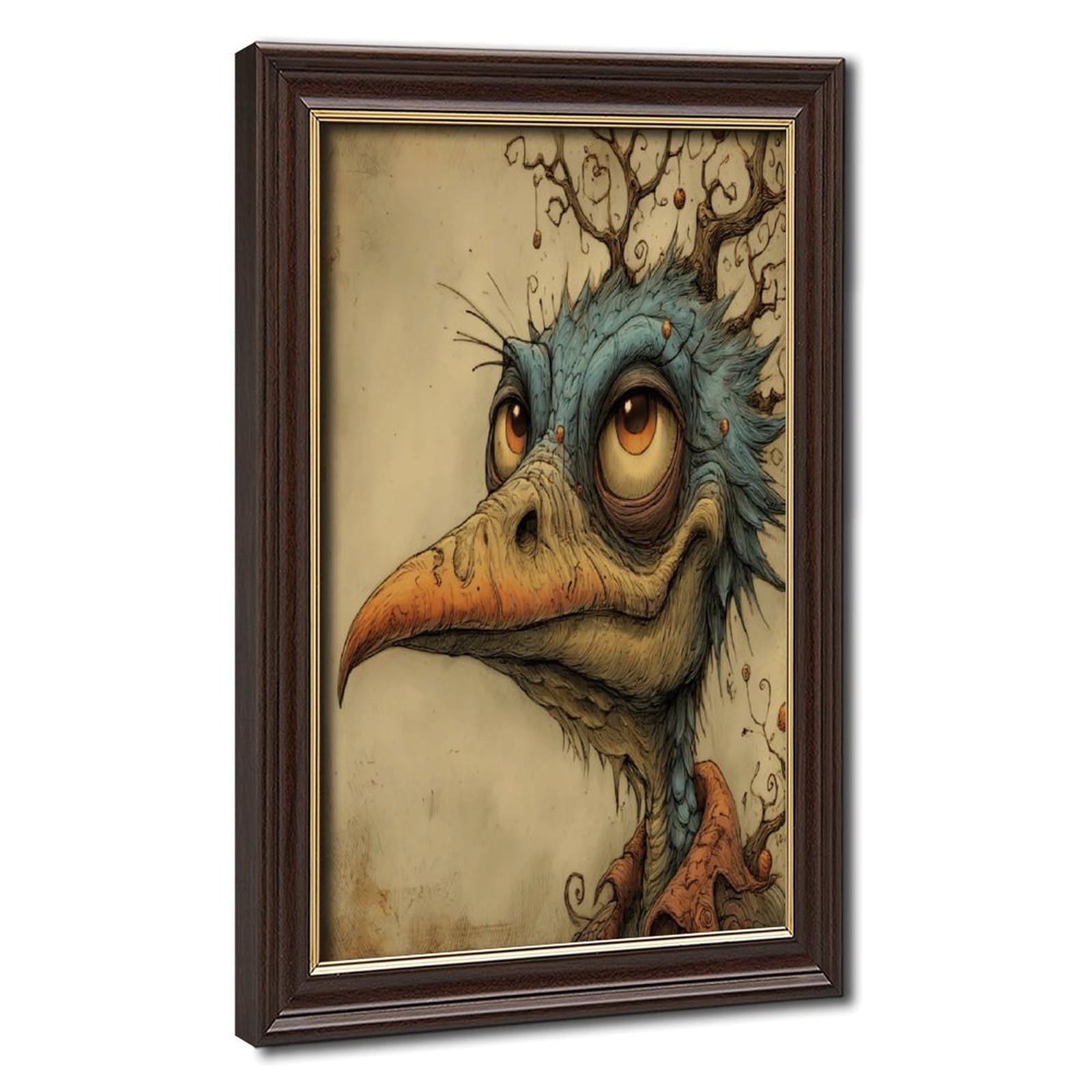 Bareronor Abstract Bird Poster Canvas Poster Bedroom Decor Landscape Office Room Decor Gift 24" L X 36" W