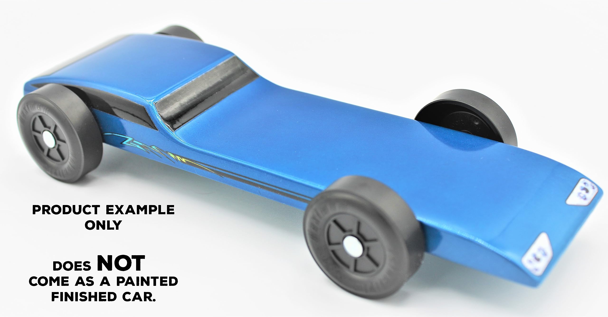 Maximum Velocity Pinewood Car | Includes Shaped Body, Flex Weight & Stock Official Scout Wheels and Axles | Jaguar Car Derby Car