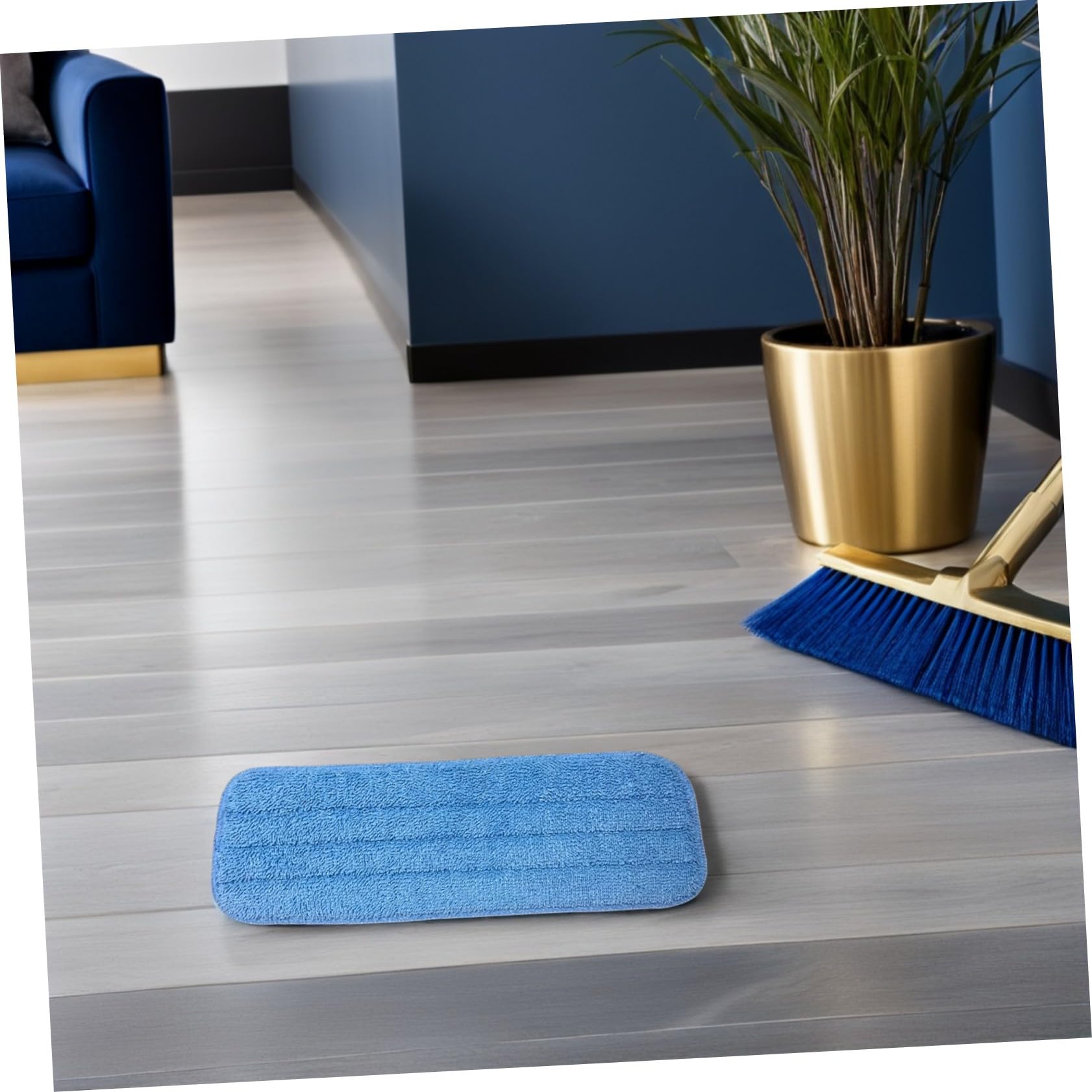 PLAFOPE 10 Pezzi Panni Microfibra per Mop Spray Riutilizzabili Lavabili Ricambi per Pulizia Pavimenti e Compatibili con Sistemi Mop Spray