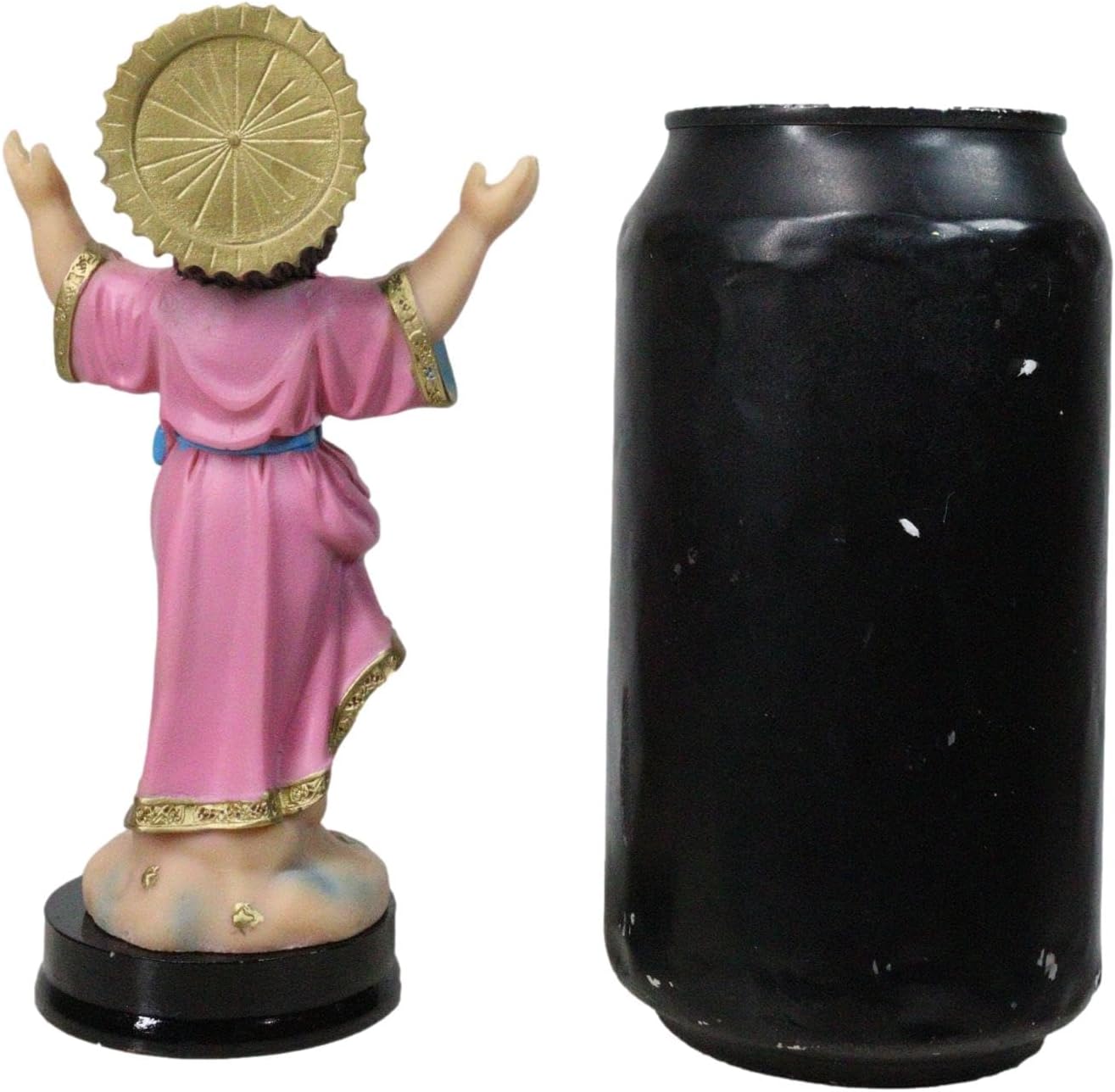 Ebros Gift Catholic Christian Santo Nino Divine Child Jesus Christ Figurine with Base and Brass Name Plate 5" Series Altar Sculpture Symbol of Innocence Humility and Protection for Children