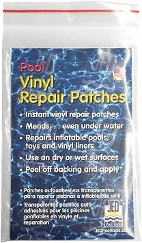 JED Pool Tools 35-240 Pool and Spa Repair Patches, Self-Adhesive