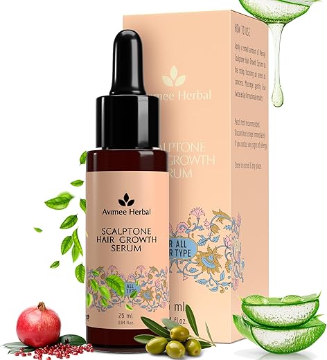 Avimee Herbal Scalptone Hair Growth Serum | Scientifically Proven Formula | Enriched with Nansyl & Green Tea Extract | For Hair Growth & Hair Fall…