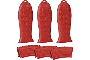 Joyhalo Silicone Pot Handle, 6 Pack Cast Iron Skillet Handle Covers, Heat Resistant