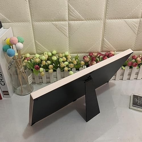 Miniatura 7 de ZZZANA Marco de recuerdo para niños recién nacidos, marco de fotos para bebés de primer año, kit de creación de huellas y huellas de bebé, hito de