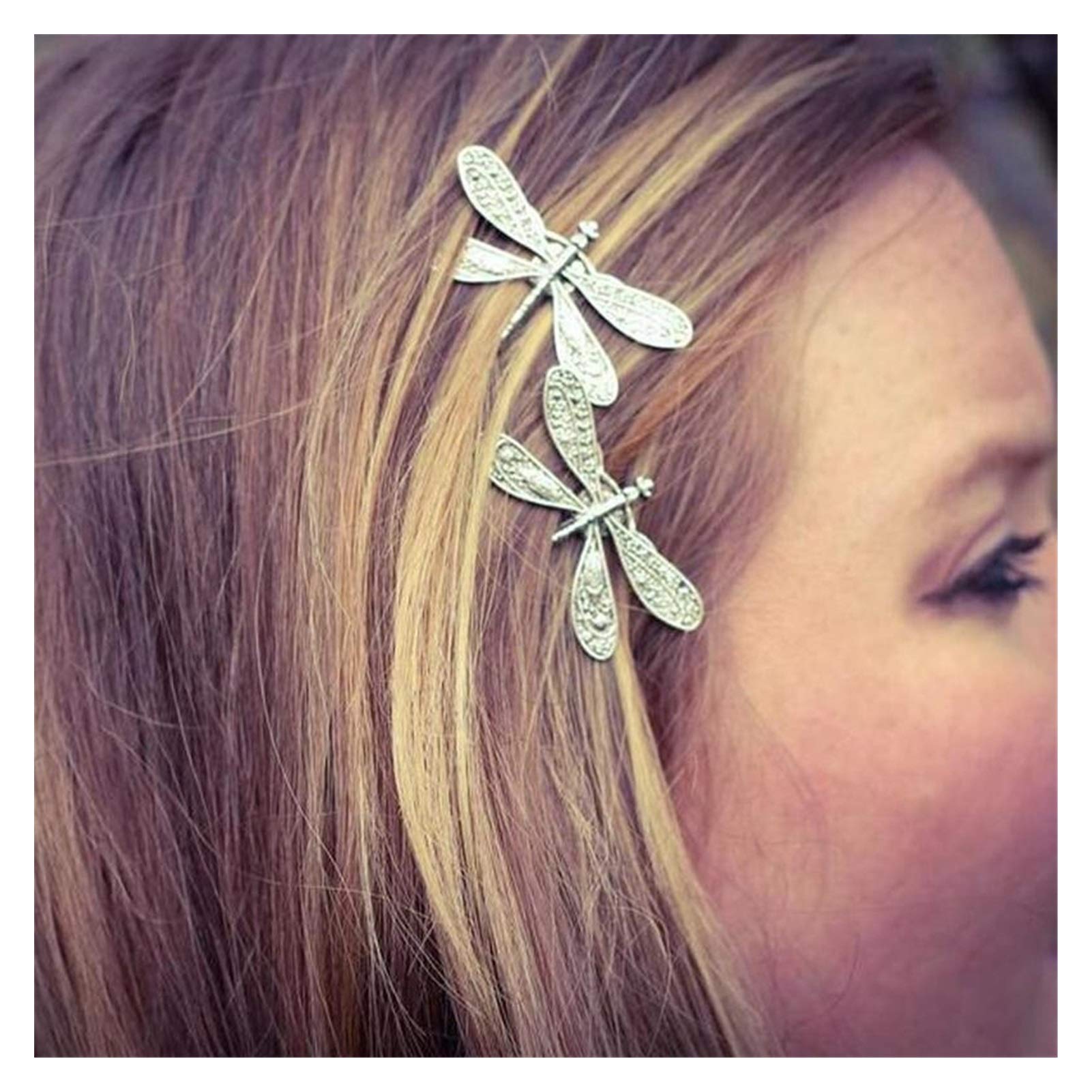 グレーとシルバーのヘアクリップ ムーンライト グレープ (MOONLIGHT GRAPES) ヘアクリップ