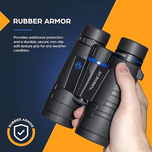 Miniatura 2 de Athlon Optics TSO Turbine - Binoculares de techo de 10 x 42 pulgadas, resistentes a la lluvia y potentes para actividades al aire libre, prismáticos