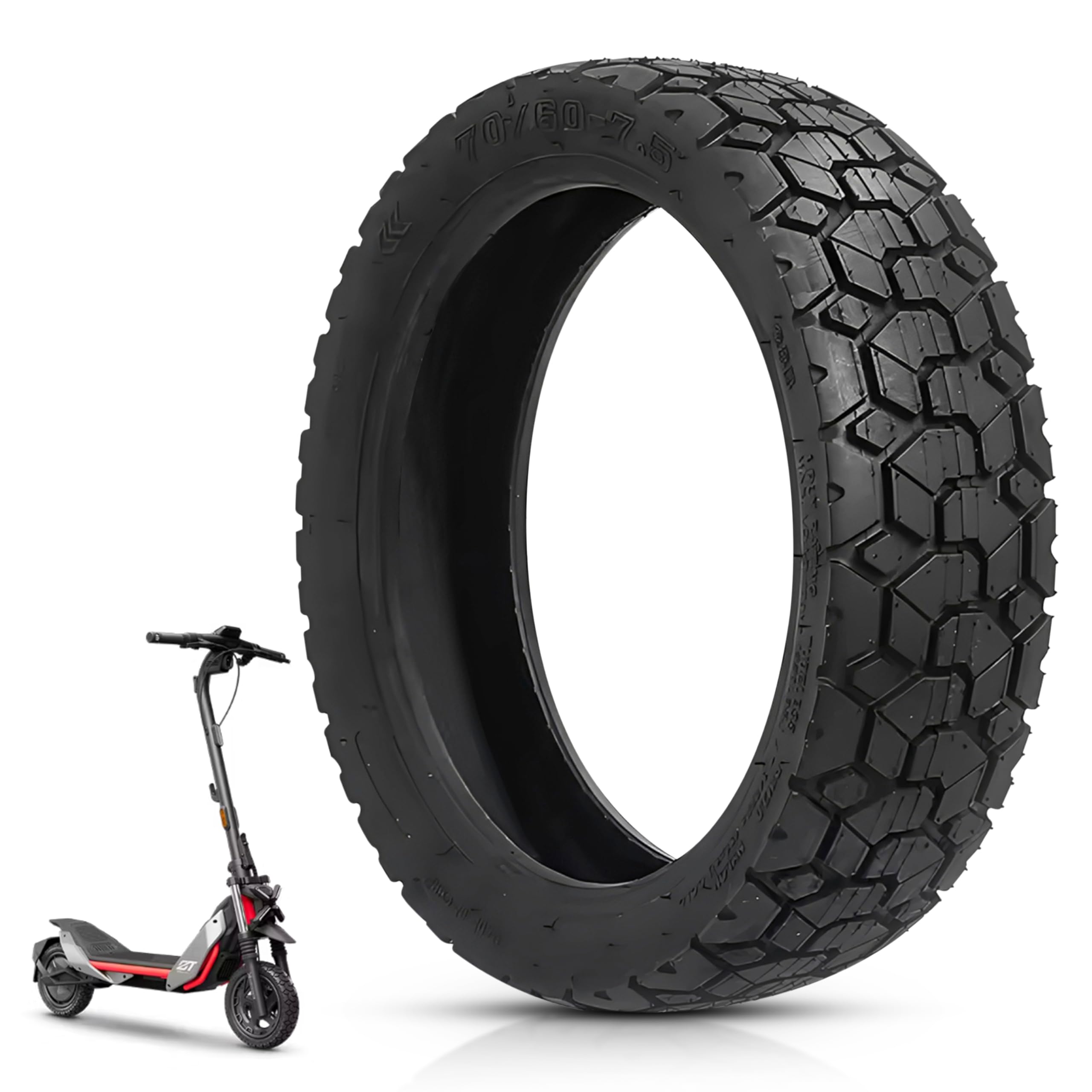 ANSENI Ruota copertura 70/60-7.5, pneumatico 11 pollici compatibile con monopattino elettrico Segway Ninebot ZT3 / ZT3 PRO / ZT3 PROE (1 ruota)