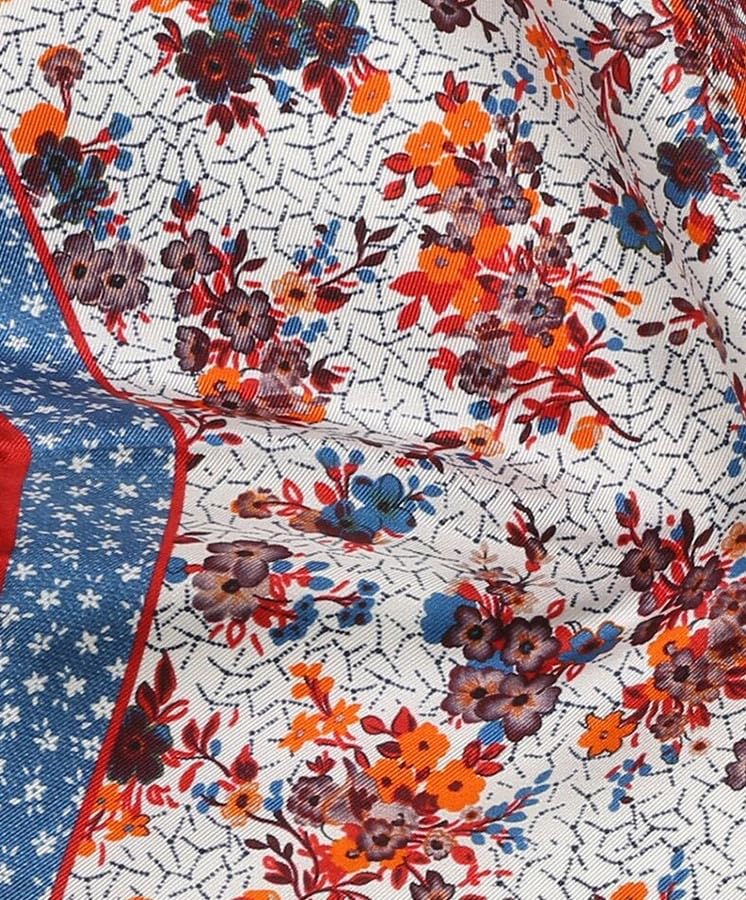 Image of Italian 100% Silk Pocket Square, Premium Small Batch Accessory for Men, 32x32 cm (12.5''x12.5''), One Side Print
