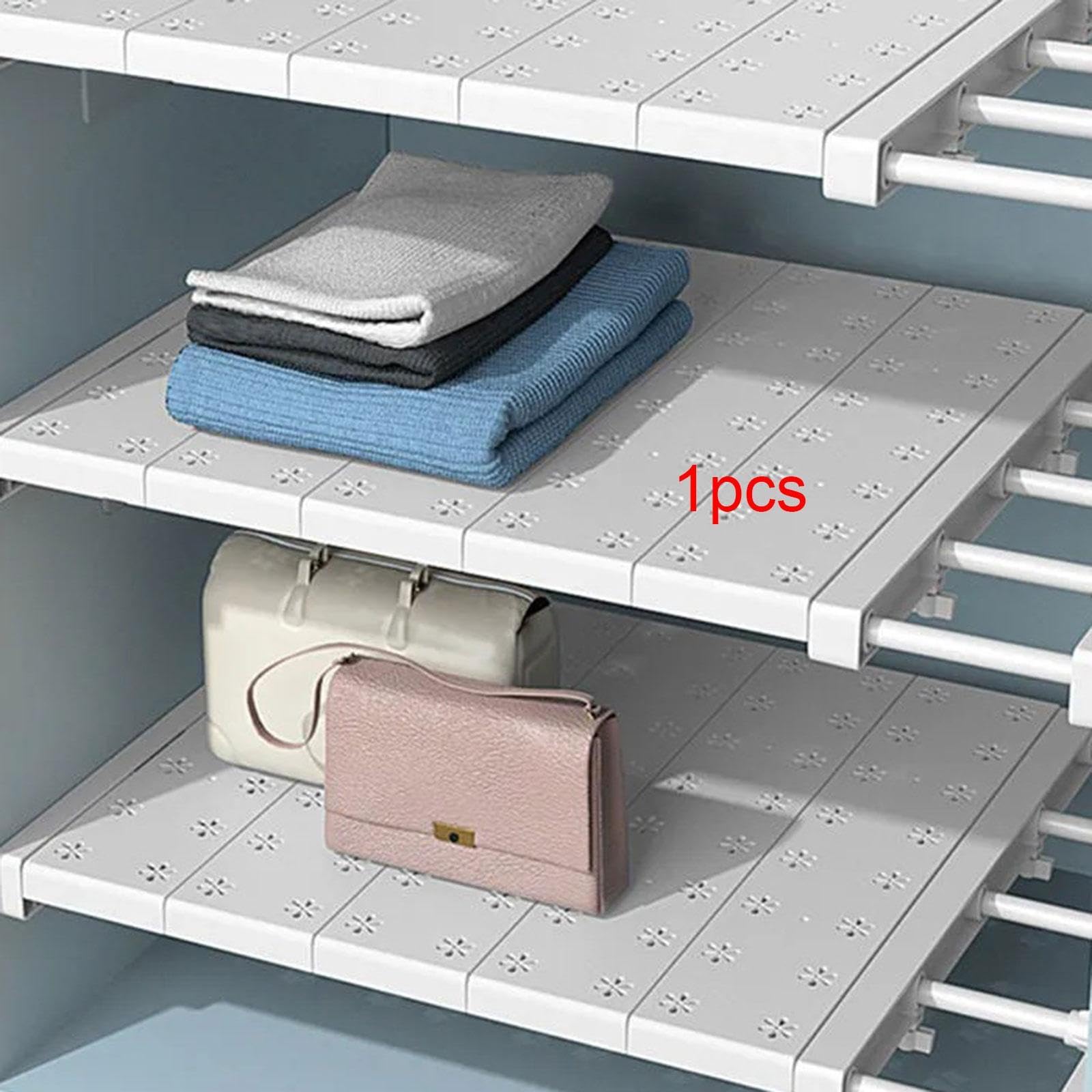 Qianly Schubladenteiler Modularer Organizer Erweiterbare Trennwand rutschfeste Pads Einfache Anbringung für Badezimmer Küche Studentenunterkunft, 30 bis 40 cm