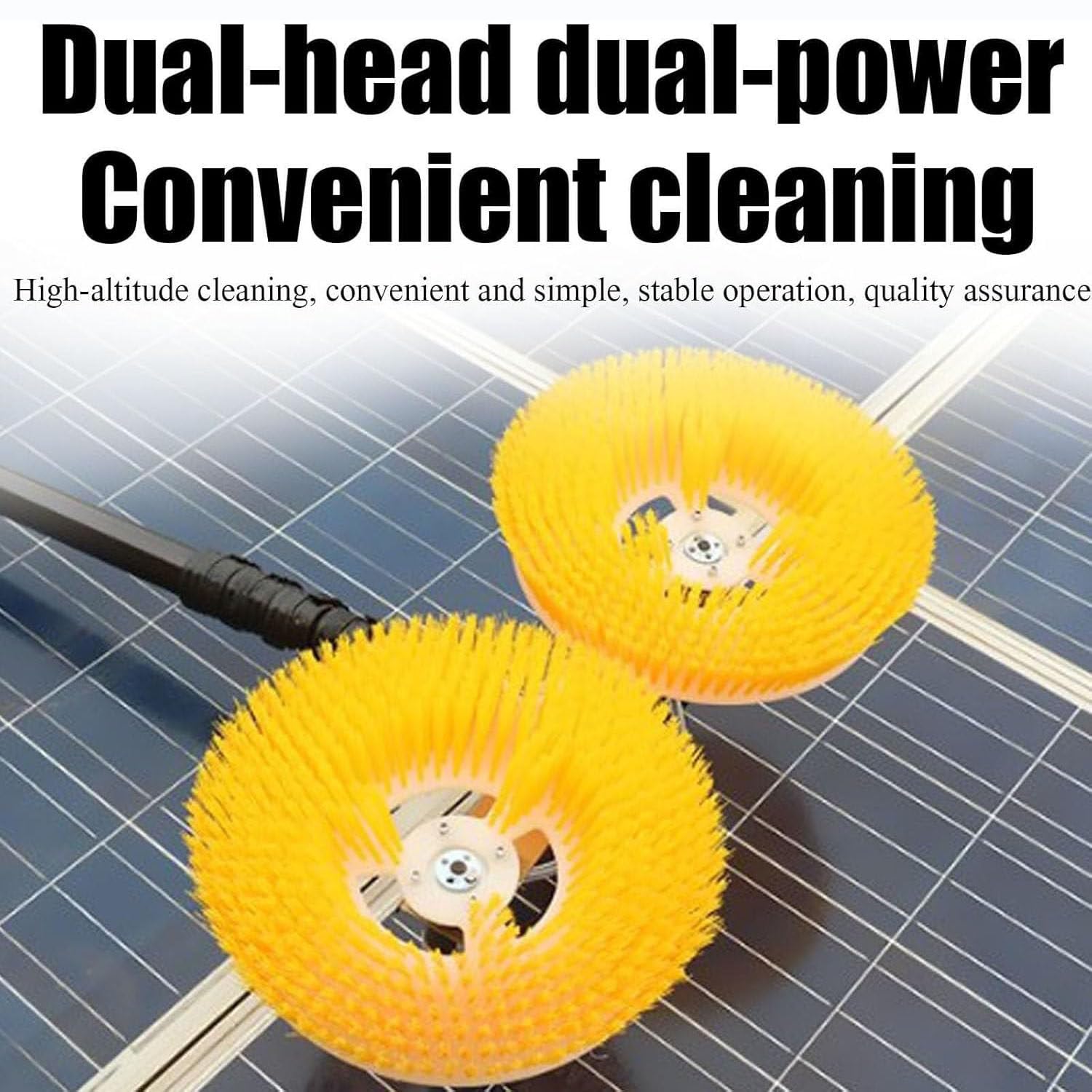 Equipo automático de limpieza de cristales para ventanas, cepillo de limpieza fotovoltaico eléctrico de mano, limpiador eléctrico de paneles solares, cepillo de agua de doble propósito, funciona con