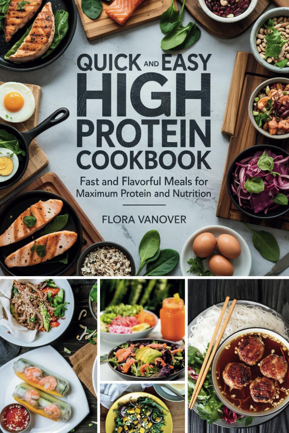 QUICK AND EASY HIGH PROTEIN COOKBOOK: Fast And Flavorful Meals for Maximum Protein and Nutrition