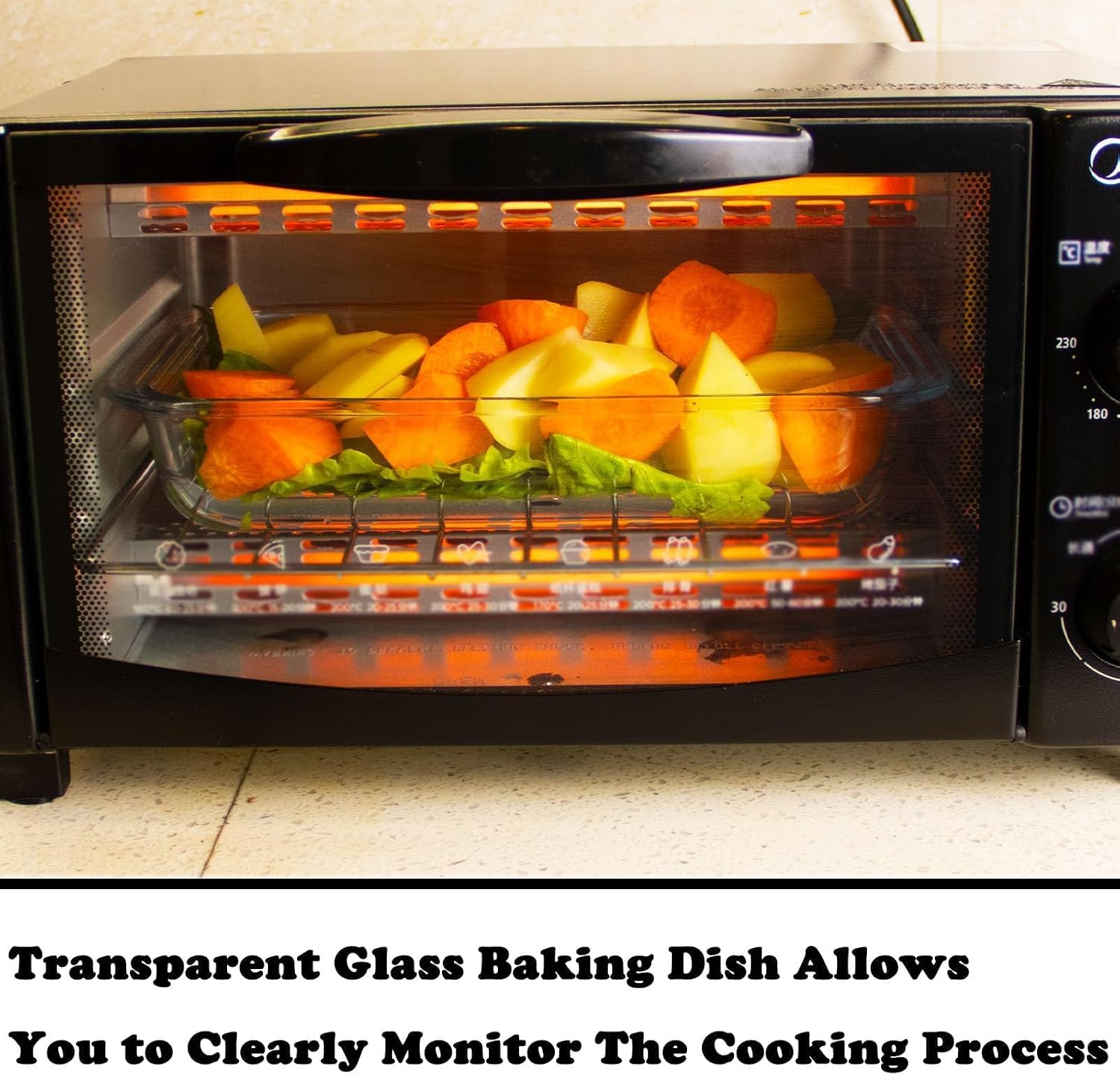 Small Glass Baking Dish for Oven, 1L Casserole Dishes for Oven
