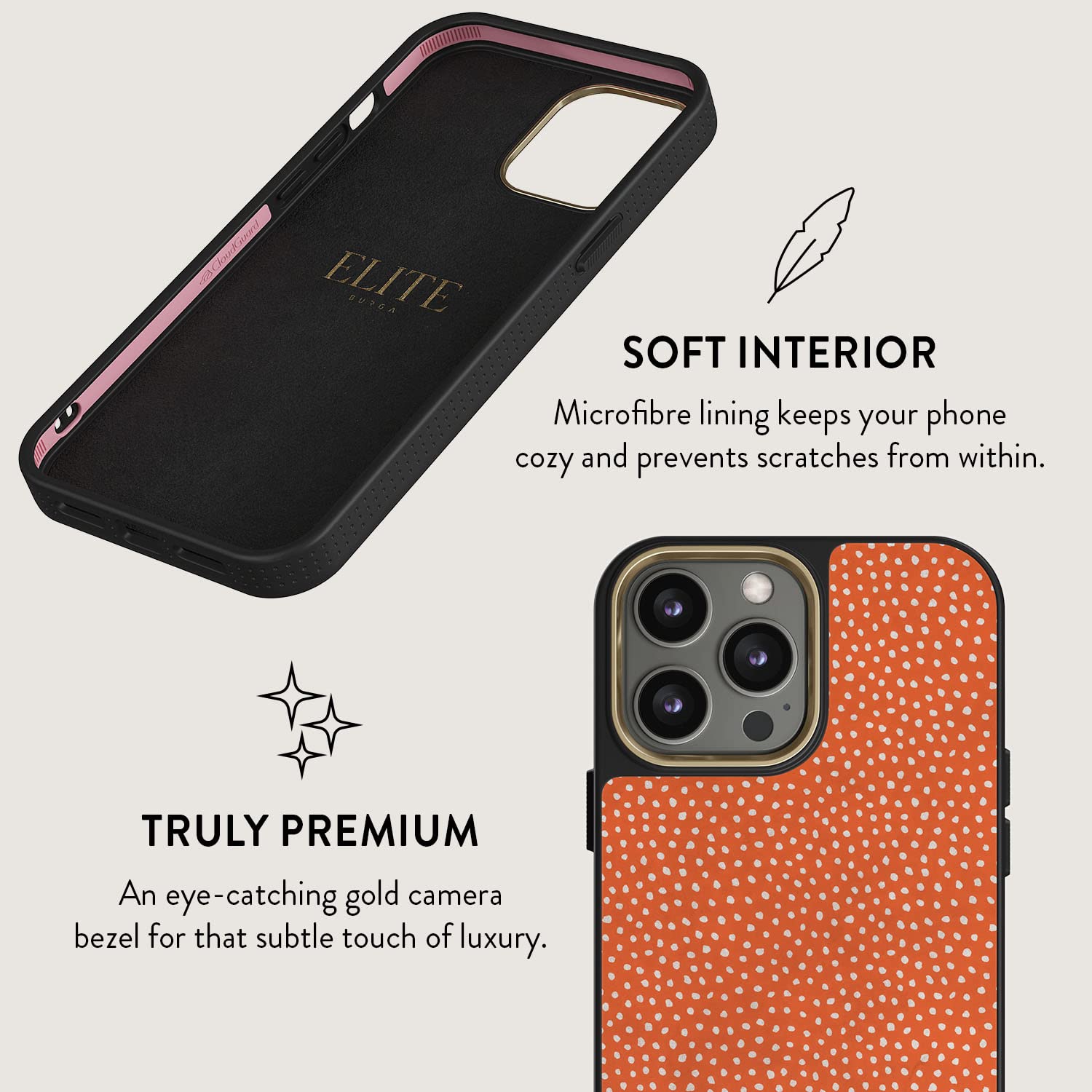 Amazon.co.jp: BURGA Elite スマホケース iPhone 14 PRO MAX対応