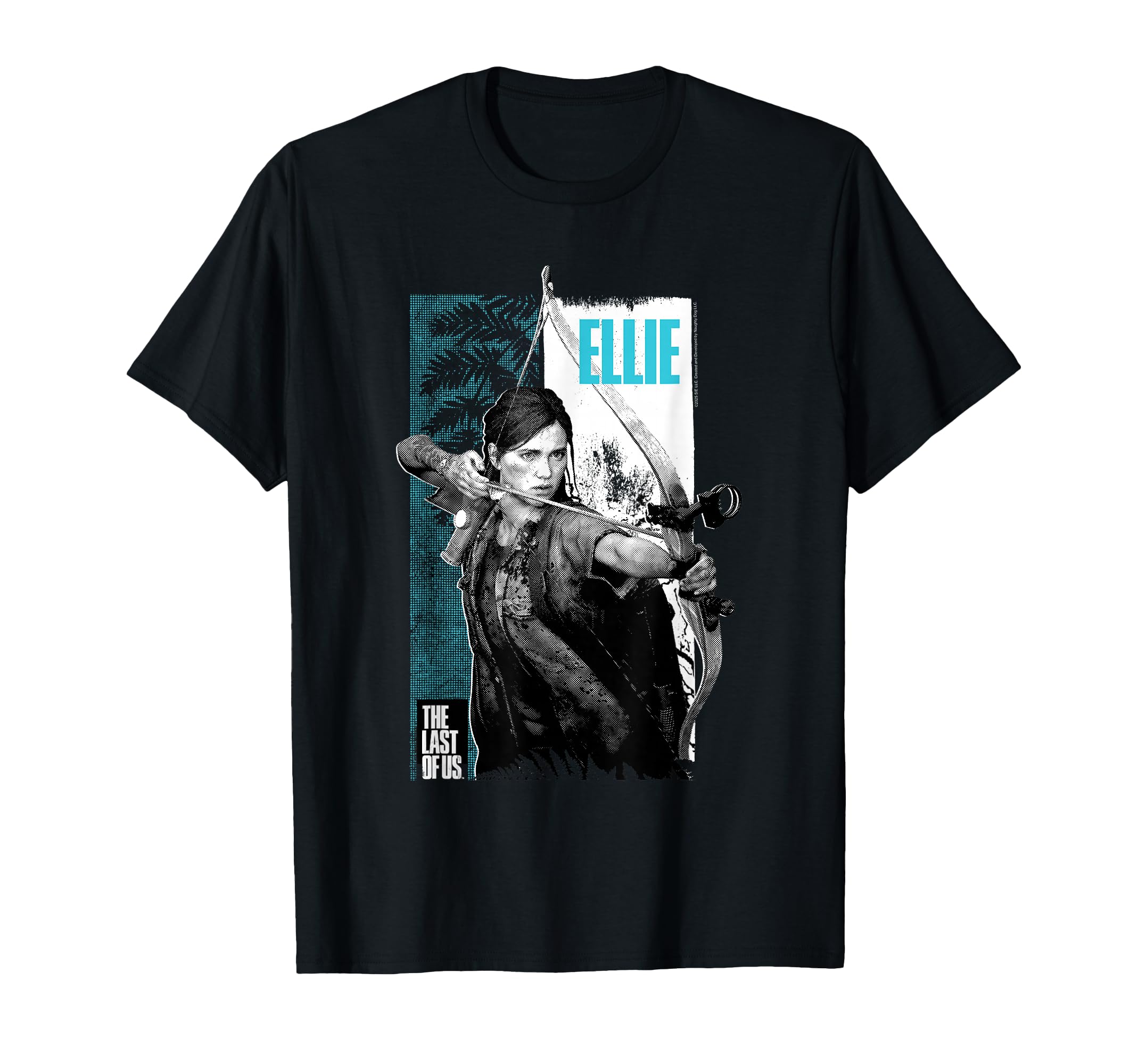 The Last of Us Ellie Bow and Arrow Leaves Video Game T-Shirt