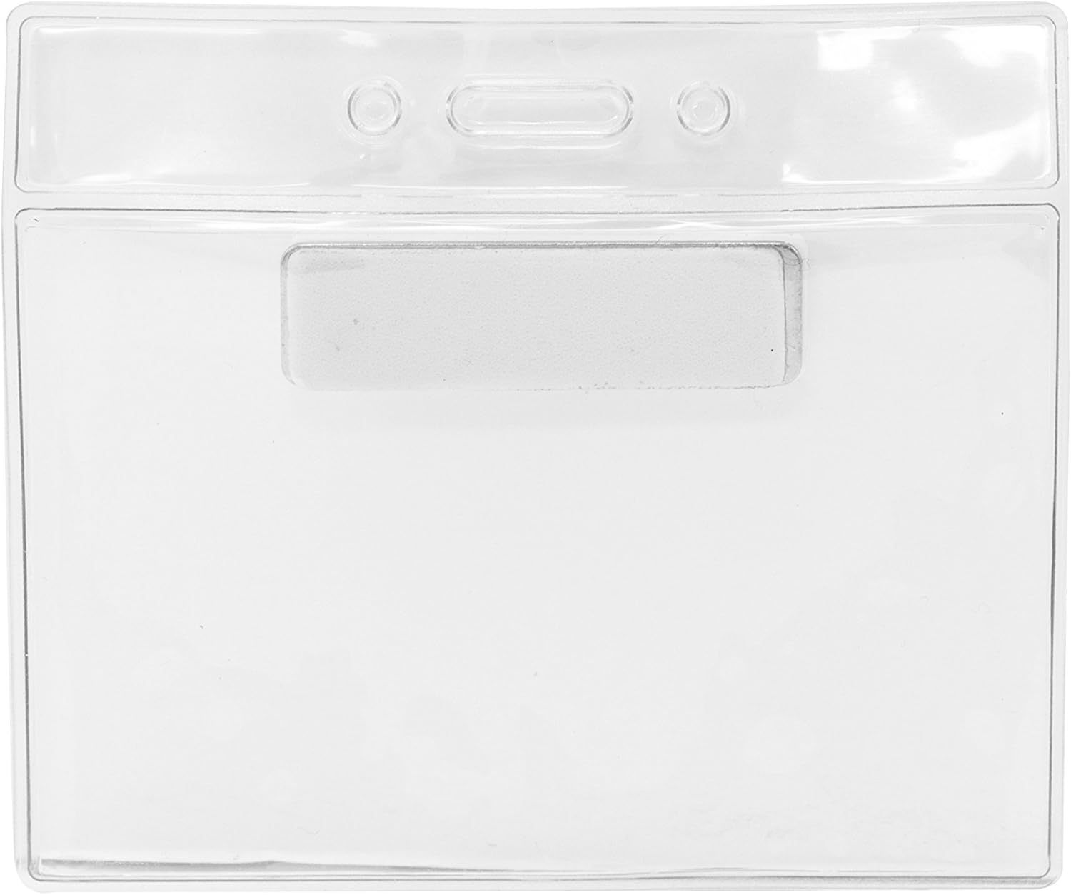Advantus Magnetic-Style Name Badge Kits, Horizontal, Clear 4.5" x 3.25" Holder, 4.13" x 3" Insert, 20/Pack