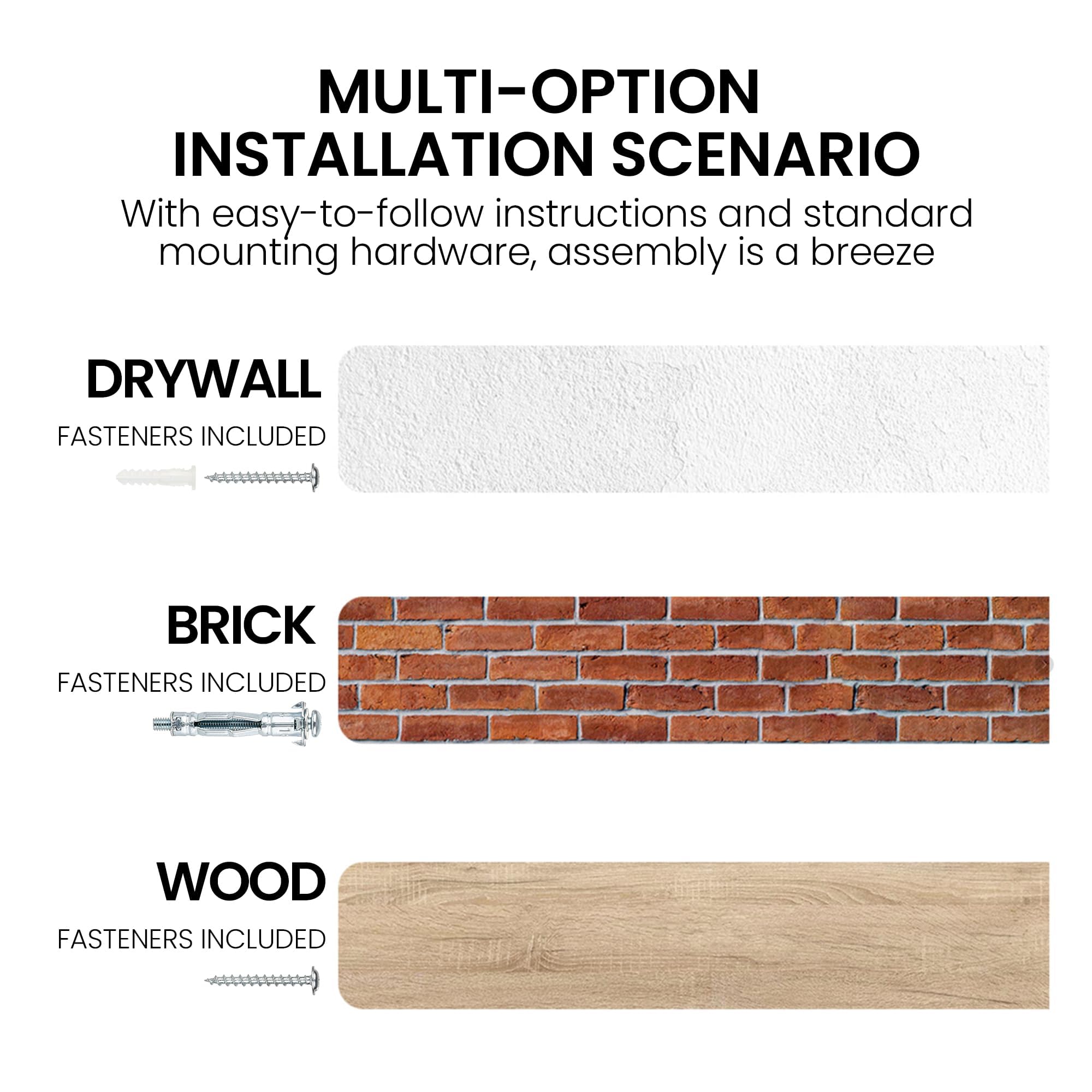 Estantes flotantes para pared, 32 pulgadas de ancho x 9.3 pulgadas de profundidad x 1.5 pulgadas de alto, estantes de pared de madera de olmo maciza, juego de 2 con soporte de metal invisible