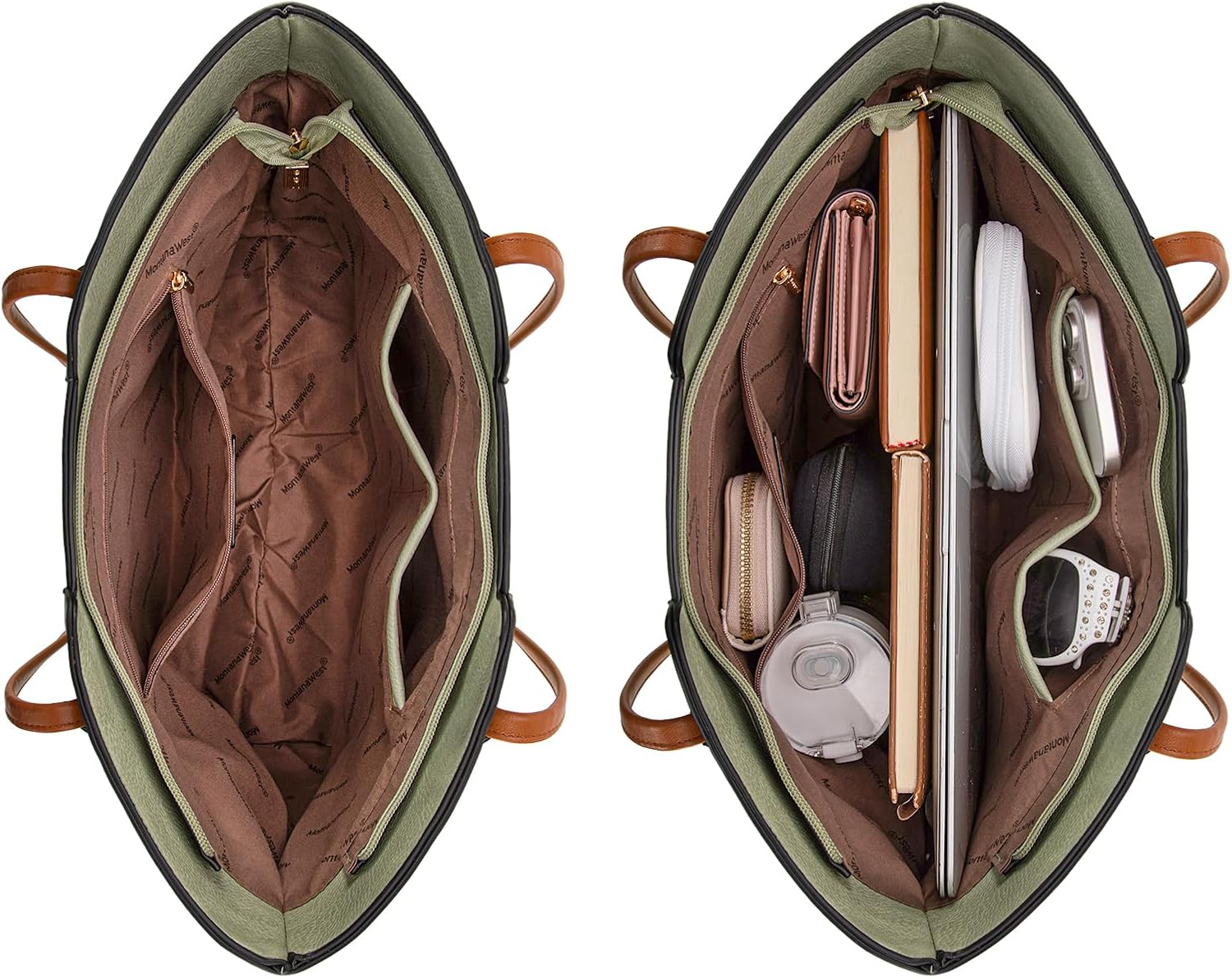 Montana West Tote Bags for Women Medium Top Handle Satchel Purses - Image 6