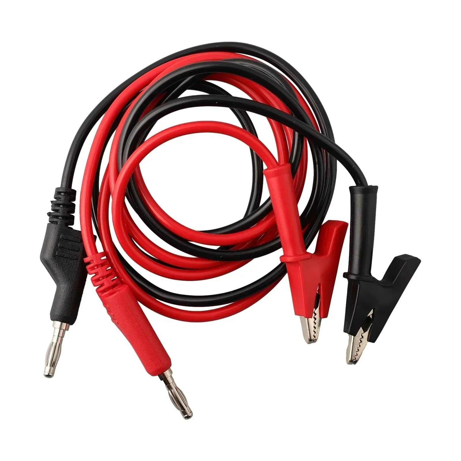2 cables de prueba de clip de 1 m y 15 A para multímetro