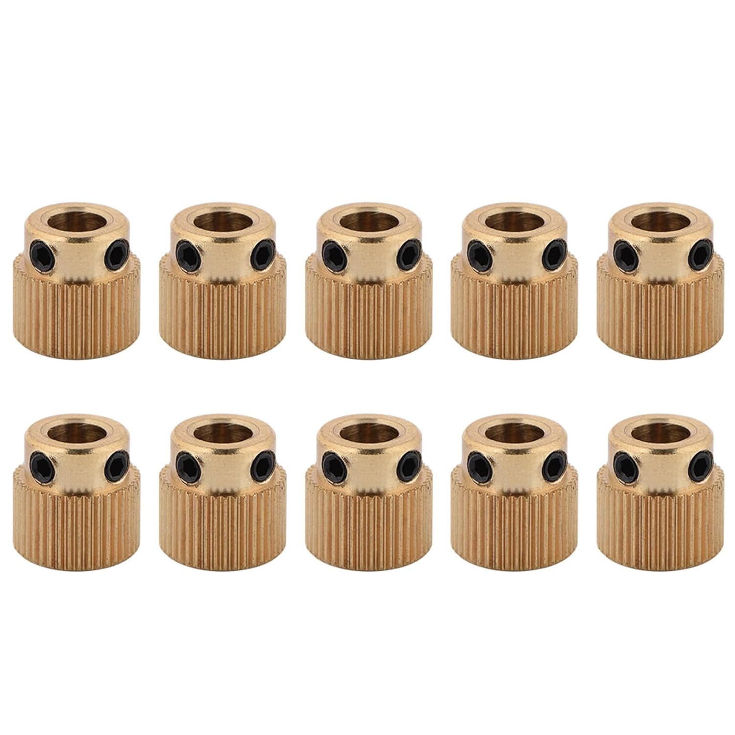review 3D Printer Accessories 10pcs Extruder Gear, High Quality Brass Drive Parts Extruder Wheel, for MK8 Extruder for MK7 Extruder(40 Teeth)