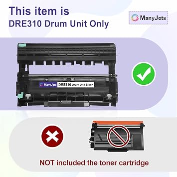 E310 E514 E515 Drum Unit Replacement (2-Pack) for E310dw/E515dw | Compatible for Dell E310 E514 E514dw E515 E515dn - 12,000 Pages Imaging Drum Compatible for Dell PVTHG/593-BBKD/P7RMX (Black)