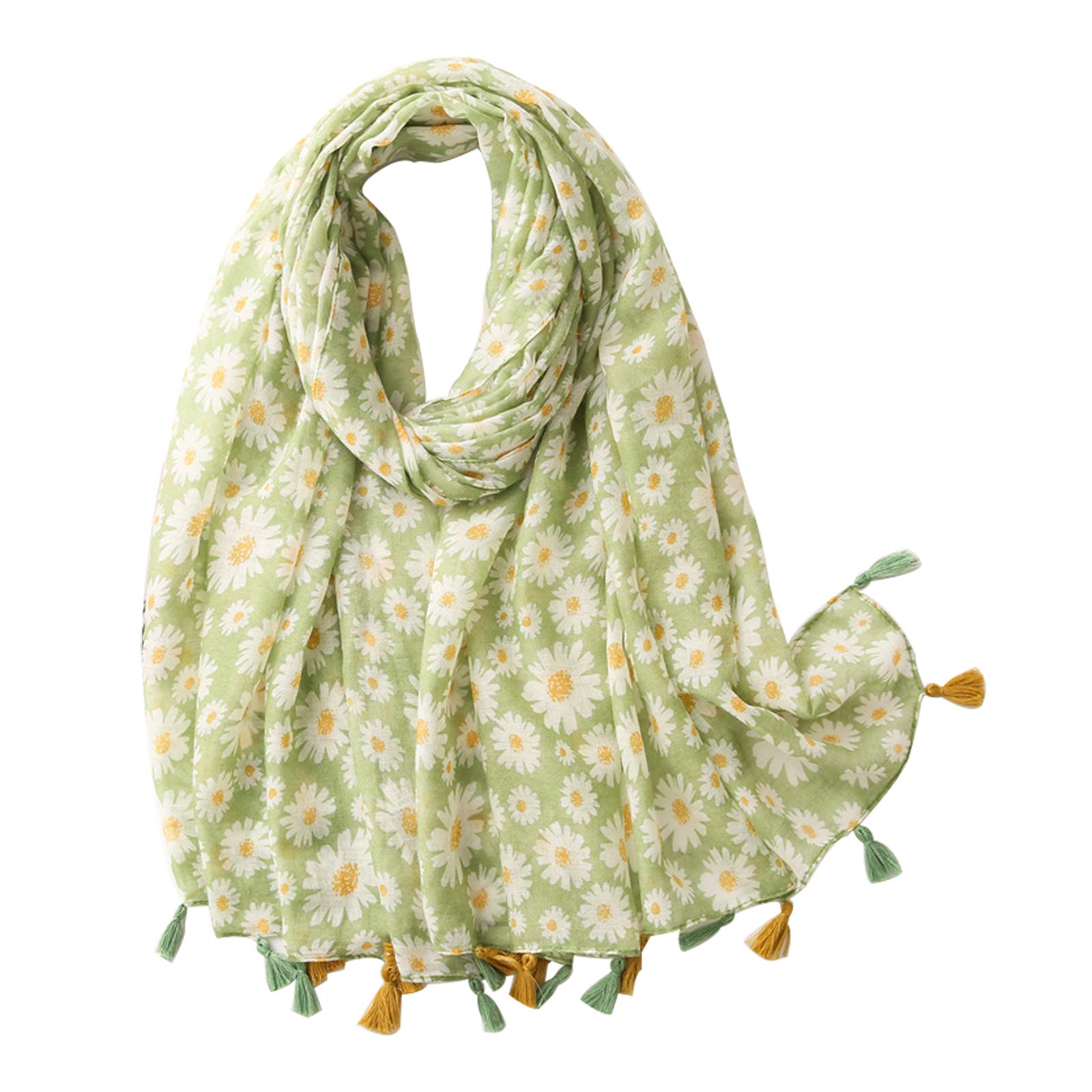 Clest F&H Green Sunflower Oversized Blanket Scarf for Women Travel Warm Wrap Shawl Scarves