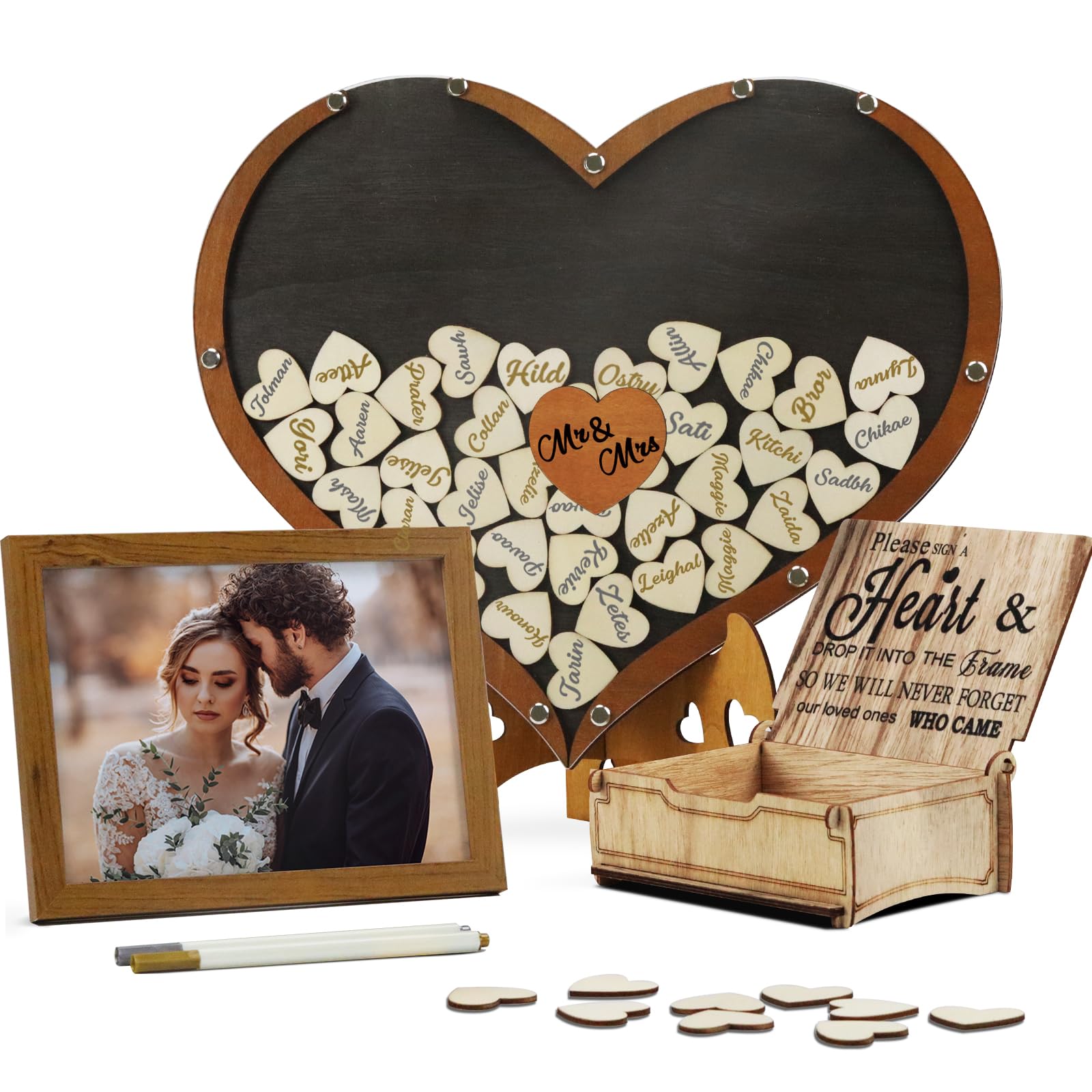 Amazon.com: Wedding Guest Book Alternative - Rustic Wedding