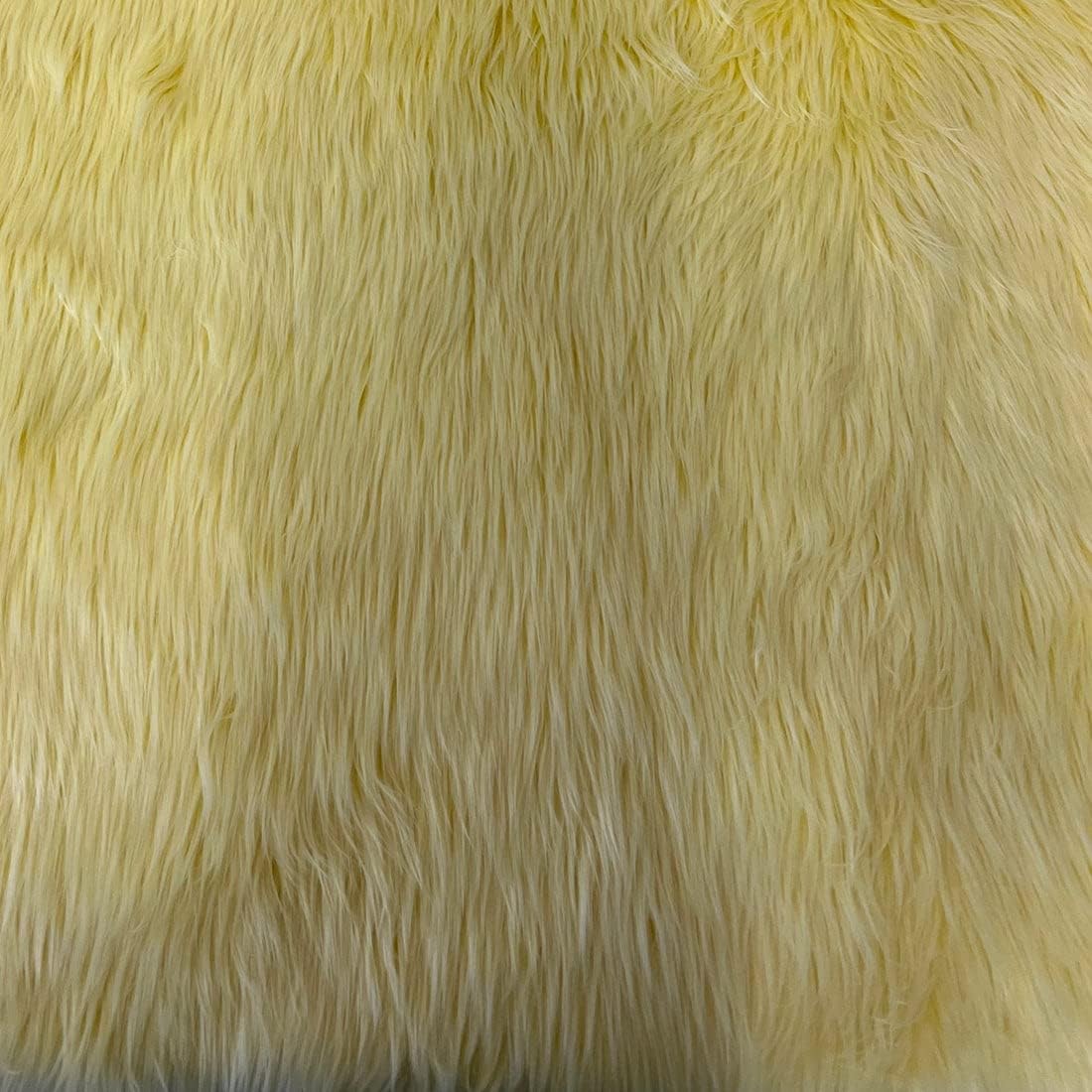 Royal Blue Luxury Long Pile Faux Shaggy Fur Fabric - Sold by The Yard - 60"