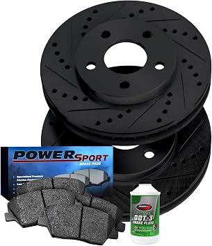 Power Sport Front Brakes and Rotors Kit |Front Brake Pads| Brake Rotors and Pads|Ceramic Brake Pads and Rotors BBC1.35232.02