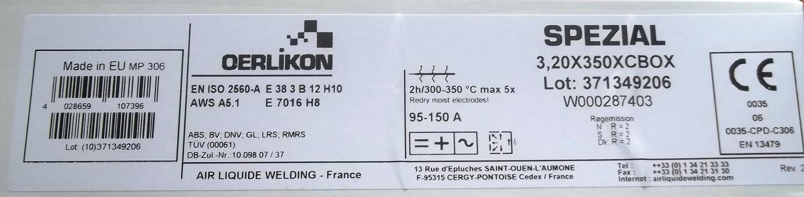 Selectarc 3 2mm Électrode Rutile Selectarc Acier 40 - 3,2x350mm - Lot 5,2kg - Soudage Aciers