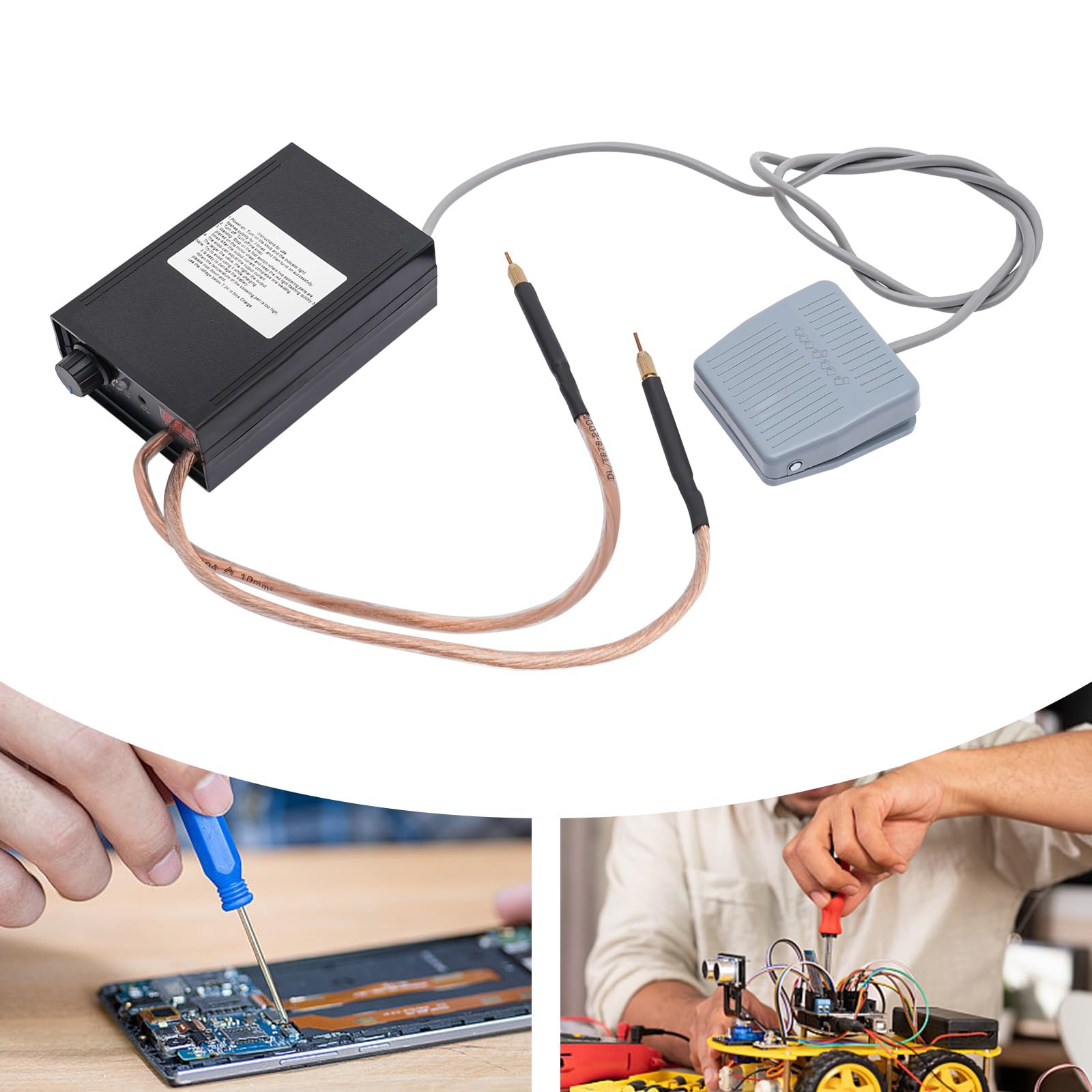 8000W Spot Welder,Handheld Spot Welder,Portable Spot Welder Machine DIY Kit,High Power Handheld Spot Welding Machine,for Adjustable Battery Pack Welding Tools