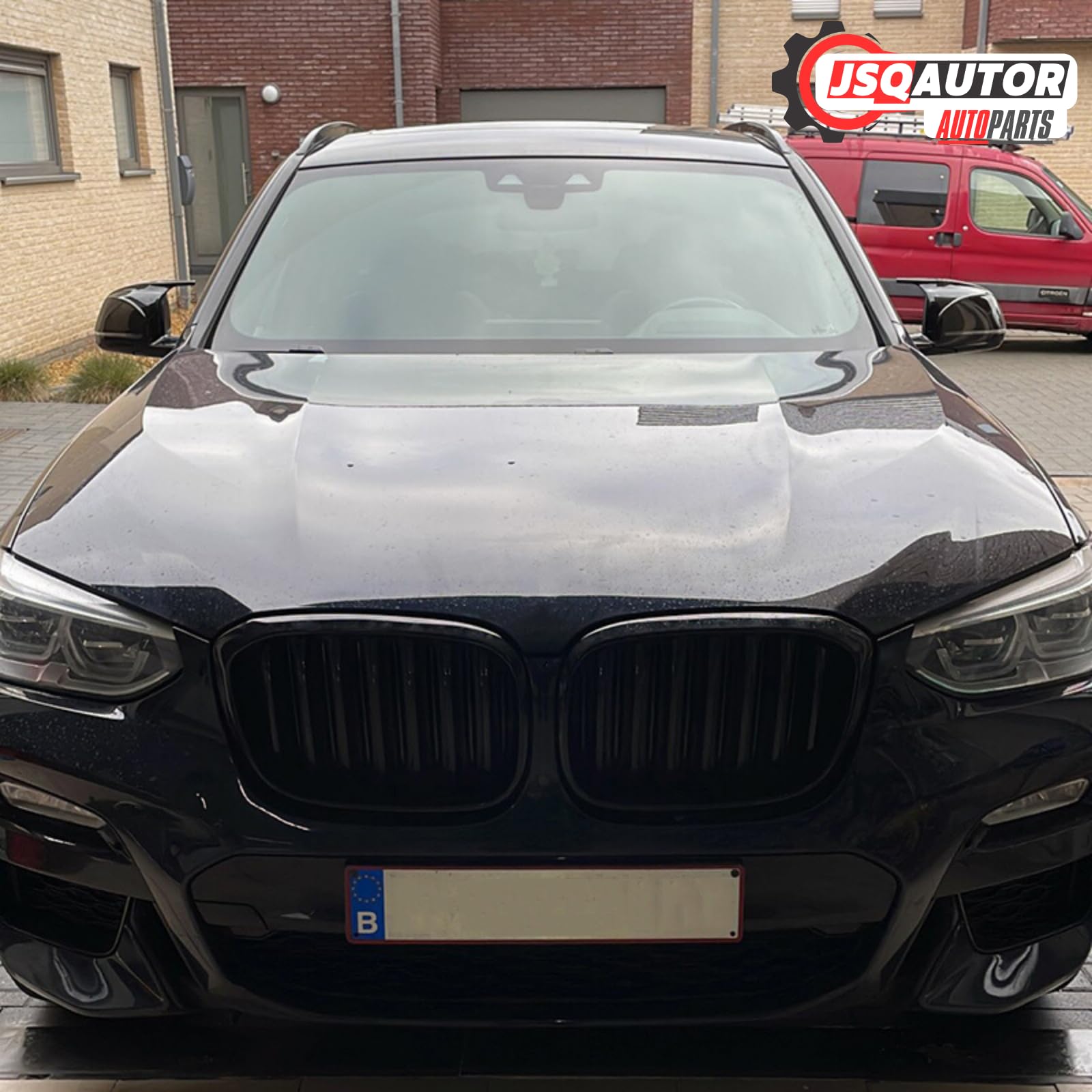 Auto Zubehör Aussen Sport Spiegelkappen Passt auf 2007-2014 BMW X5 E70 X6 E71 E72 Tuning Teile Car Accessoires - Optik Schwarz Glänzend, M Look