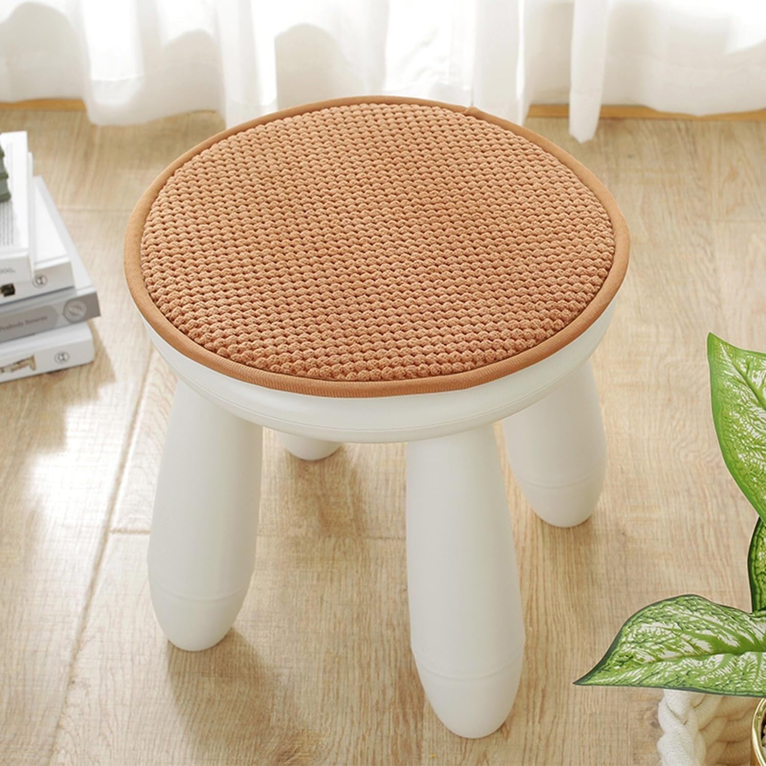 NMVAWIPT Round Stool Cushion, Chair Seat Cushions For Dining Kitchen, Office, Bar Stools(4#,18ins)