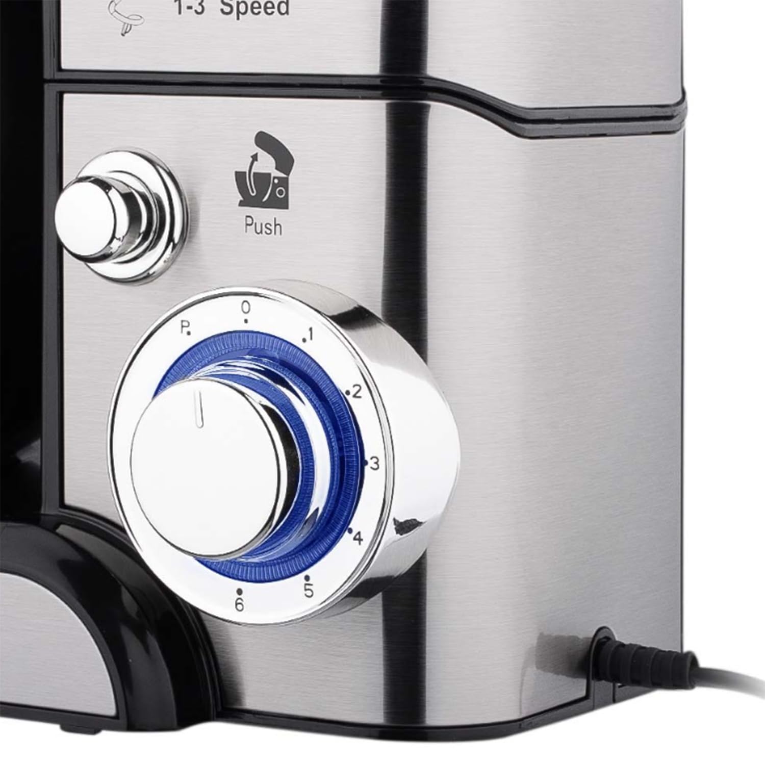 Robot kuchenny o pojemności 5,3 l, 6-biegowy mikser domowy, w tym hak do ciasta, ubijacz i trzepaczka, mikser do chleba i ciasta do pieczenia i większości domowych kucharzy