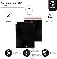 Vista 13 de Sobres de cartón de 9.5 x 11 pulgadas – Sobres de documentos amarillos – Paquete de 25 – Sobres de documentos – Sobres de correo de papel – Sobres