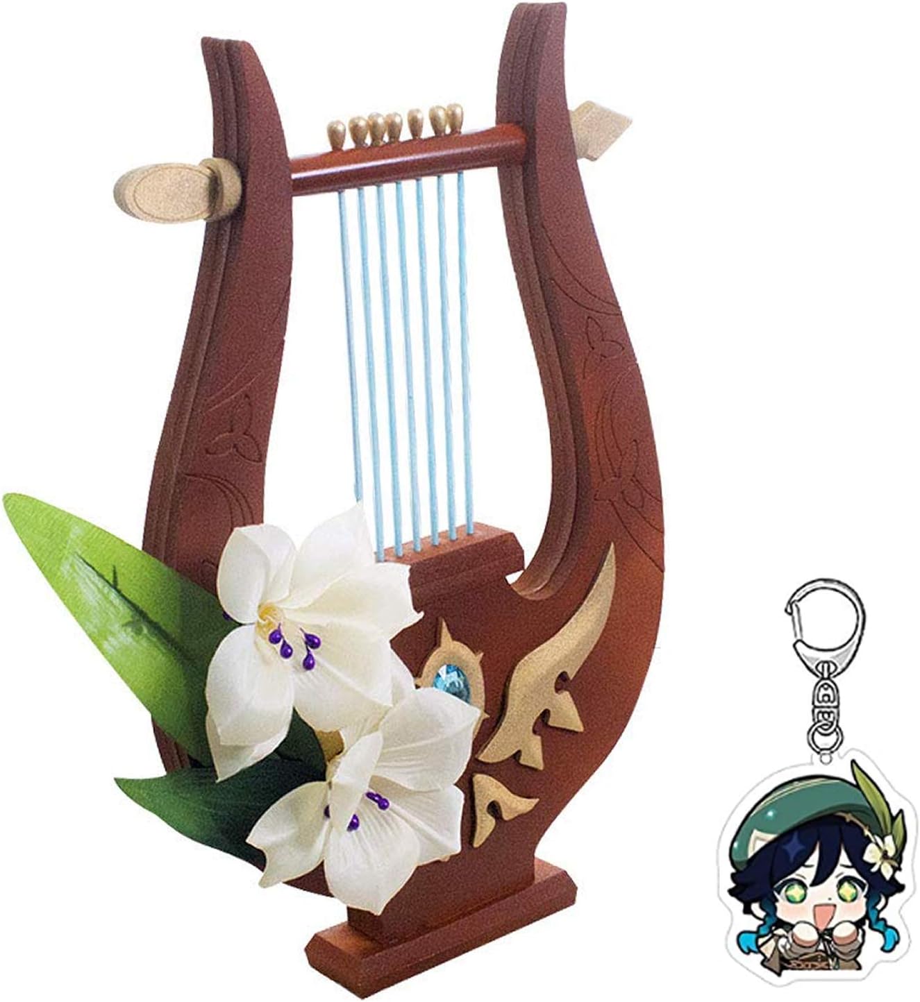 Venti Prop With Keychain,Game Cosplay Props Accessories