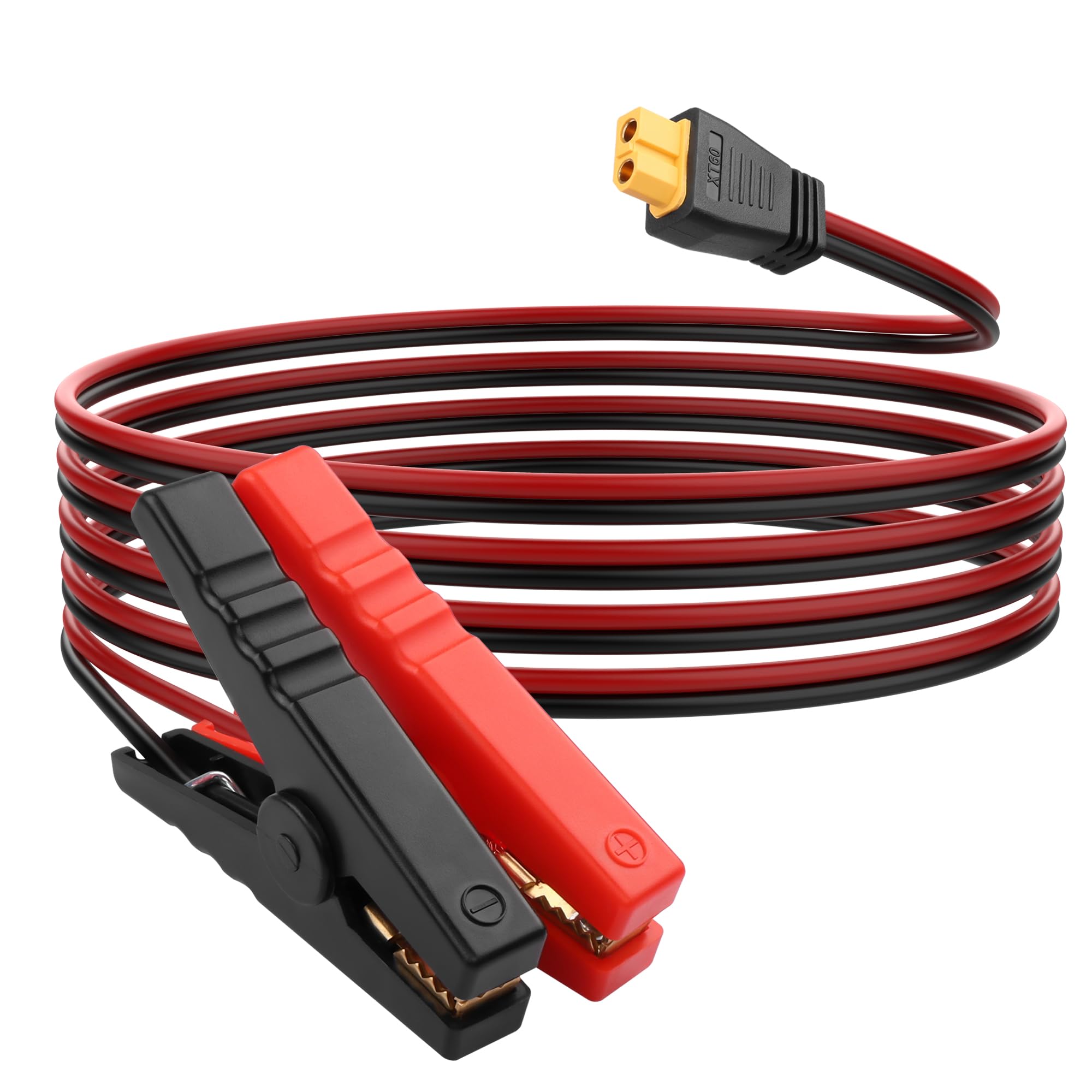 YACSEJAO XT60 gniazdo do baterii aligator klips kabel 16AWG XT60 wtyczka z baterią klips prąd kabel do ładowania 1,8 m