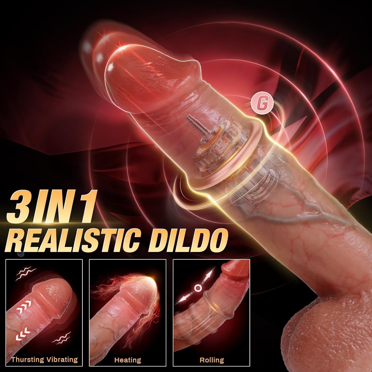Upgraded Yoga Pleasure Adult Toys for Women with Powerful Suction Cup Woman Funny Gifts Realistic Sensory for Pleasure Flesh UUUBY