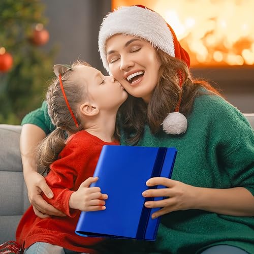 Miniatura 8 de GEAoffice Carpeta de 4 bolsillos para tarjetas, carpeta pequeña de álbum de colección de tarjetas, carpeta de bolsillo de carga lateral 160 para