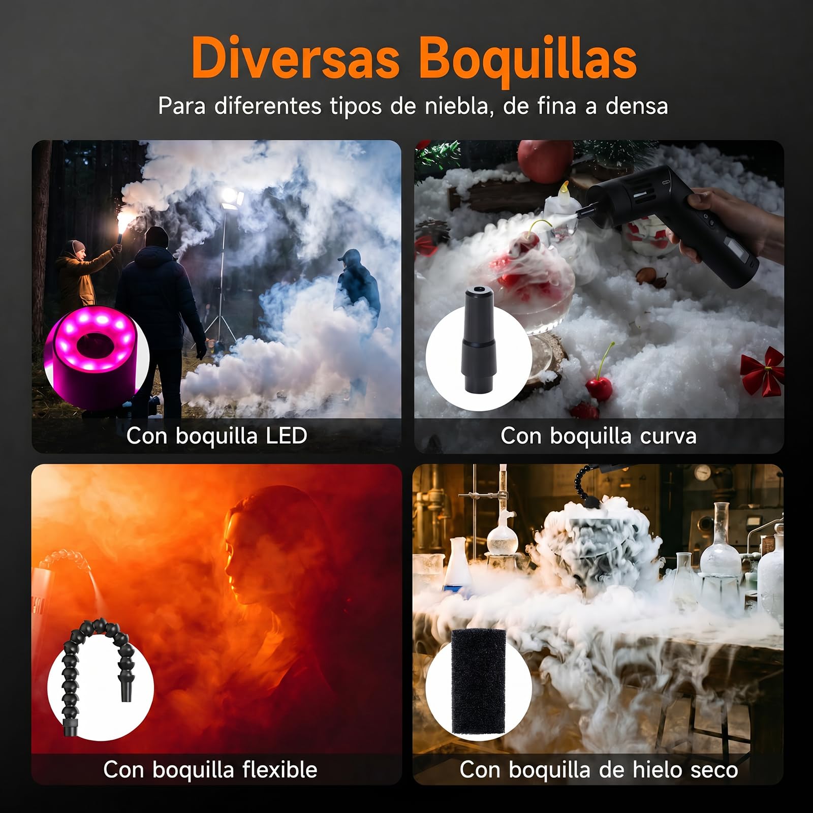 Máquina de Humo, Rollei Maquina Humo Pequeña Smoke Master Pro RGB 40W Portátil Nebulizador con Control Remoto y Batería Smoke Machine para Fotografía Fiesta Boda Efectos Escénicos Máquina-Maquina