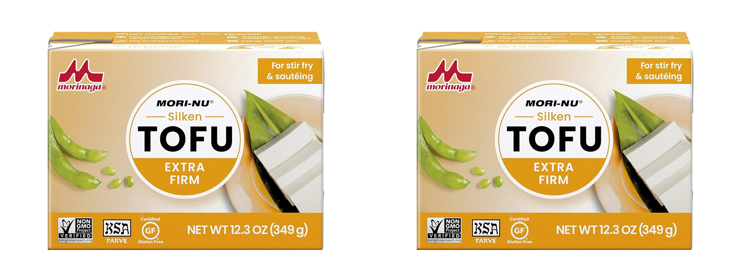 FootFitter Mori-Nu Silken Tofu Extra Firm(2 X 349G)Vegetables(698 G,Pack Of 2)(12.3)