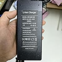 Vista 4 de [Ajuste verificado] Cargador de 36/42 V para Okai Neon Lite EA10 ES10 ES20 ES50B ES520B Scoote-r, AovoPro M365 Pro ES60 EW6 ES80, HIBOY S2R, YADEA